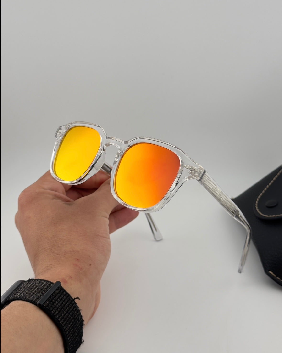 Glitter - Orange (silver)