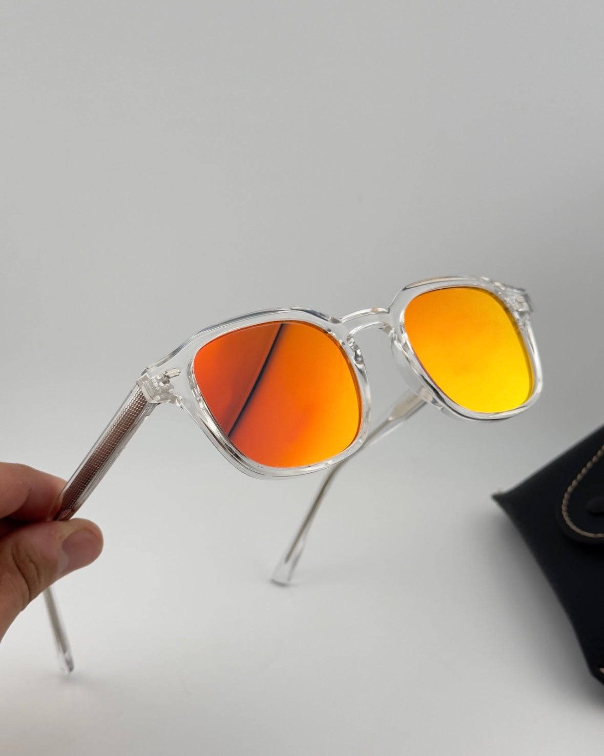 Glitter - Orange (silver)