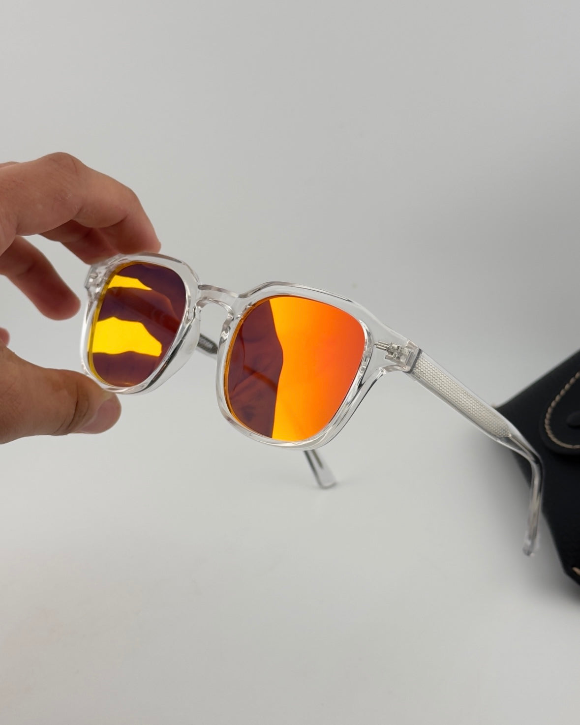 Glitter - Orange (silver)